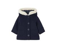 VERTBAUDET Manteau à capuche bébé fille drap de laine marine 12M(74CM)