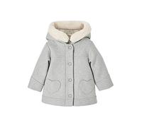 VERTBAUDET Manteau à Capuche Bébé Fille Drap de Laine Zippé gris clair chine 18M(81CM)