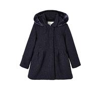 VERTBAUDET Manteau à capuche en drap de laine fille Marine grisé 9A
