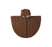 VERTBAUDET Manteau Cape Bébé Doublé Sherpa à Capuche noisette TU