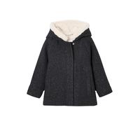 VERTBAUDET Manteau fille à capuche drap de laine anthracite 4A