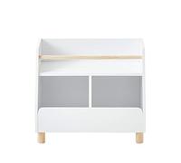 VERTBAUDET Meuble de Rangement Mixte étagère + bacs Ligne PTILOU Blanc/Bois TU