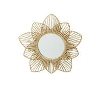 VERTBAUDET Miroir Fleur en Corde de Papier Beige TU