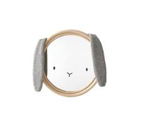VERTBAUDET Miroir Lapin Tissu et rotin Gris chiné TU