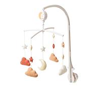 Mobile nuage, lune et étoiles marron TU