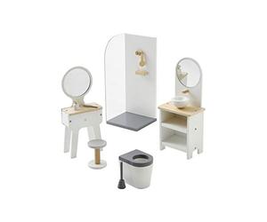 VERTBAUDET Mobilier de Salle de Bain pour poupée Mannequin en Bois Blanc TU