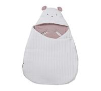 VERTBAUDET Nid d'ange Transformable en Gaze de Coton Souris Blanche TU