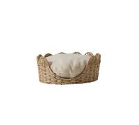 VERTBAUDET Panier Animal Feston avec Coussin Sherpa Beige TU