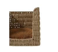 VERTBAUDET Panier Cube pour Chat en Corde de Papier Beige TU