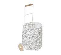 VERTBAUDET Panier de Courses à roulettes en métal, Tissu et Bois FSC® Gris TU