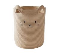 Panier de rangement XL en corde de coton Chat beige TU