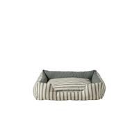 VERTBAUDET Panier en Toile De Coton pour Chien Déhoussable rayé Vert L