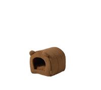 VERTBAUDET Panier Fermé pour Chat en Sherpa Antidérapant Camel TU