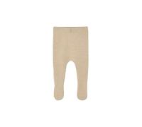 VERTBAUDET Pantalon à Pieds bébé en Tricot Coton/Laine Beige chiné 12M(74CM)