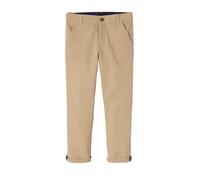 VERTBAUDET Pantalon Chino Garçon en Coton Lin Zippé Doublé