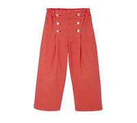 VERTBAUDET Pantalon Fille Large à Pont Coton Coeurs Rouge 10A