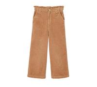 VERTBAUDET Pantalon Fille Large Velours Côtelé Paperbag Coton