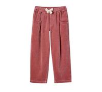 VERTBAUDET Pantalon Fille Velours Forme Loose Vieux Rose 6A