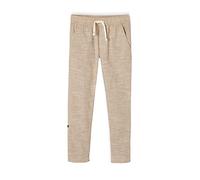 VERTBAUDET Pantalon garçon retroussable en Pantacourt léger Aspect Lin tissé Beige chiné 4A