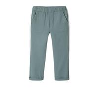 VERTBAUDET Pantalon Gaze de Coton garçon Taille Ajustable Vert émeraude 14A