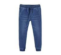 VERTBAUDET Pantalon Jogger en Denim Molleton Facile à Enfiler Stone 12A
