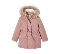 VERTBAUDET Parka à paillettes glitter fille doublée imitation fourrure blush 3A