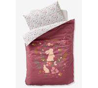 VERTBAUDET Parure Bébé Housse De Couette Et Taie d'oreiller Vieux Rose 80X120