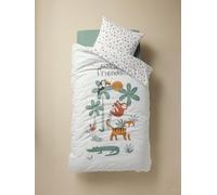 VERTBAUDET Parure Enfant Magicouette Animaux avec Coton recyclé Multicolore 140X200