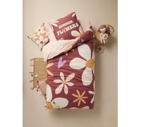 VERTBAUDET Parure Housse de Couette et taie d'oreiller Ibiza, avec Coton recyclé Multicolore 140X200 50X75