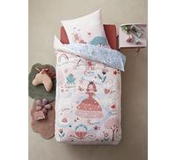 VERTBAUDET Parure Housse de Couette + taie d'oreiller Enfant ABC Princesse Mauve 140X150 63X63