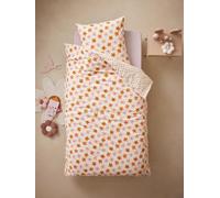 VERTBAUDET Parure Housse de Couette + taie d'oreiller Enfant avec Coton recyclé Pop Flower Multicolore 140X200 63X63
