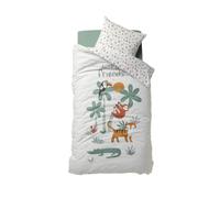 Parure Magicouette ANIMAUX avec coton recyclé multicolore 140X200