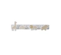 VERTBAUDET Patère 4 animaux BABYLON beige imprimé TU