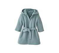 VERTBAUDET Peignoir bébé animal en gaze de coton bio* bleu canard 18M(81CM)