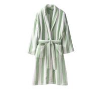 VERTBAUDET Peignoir De Bain Adulte Rayures Capsule Famille rayé vert L/XL