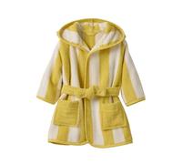 VERTBAUDET Peignoir de bain Bébé rayures TRANSAT capsule famille, avec coton recyclé rayé jaune 24M(86CM)