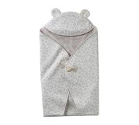 VERTBAUDET Plaid bébé à capuche en molleton, doublé peluche Hygge TU