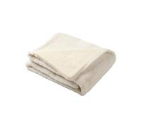 VERTBAUDET Plaid Bi-Matière Bébé Coton Beige 75X100