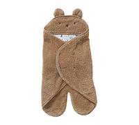 VERTBAUDET Plaid chancelière bébé en peluche, doublé jersey ourson TU