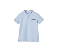VERTBAUDET Polo Garçon Col Mao Coton Bleu Ciel 3A