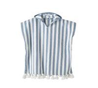 VERTBAUDET Poncho De Bain Enfant À Rayures Éponge bleu 8/10A