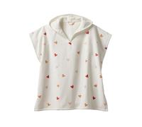 VERTBAUDET Poncho De Bain Enfant Coeurs Avec Coton Recyclé