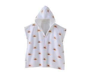 VERTBAUDET Poncho de bain/plage bébé, avec coton recy lanc imprimé 12/18M(74/81)