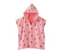 VERTBAUDET Poncho de bain/plage bébé, avec coton recyclé rose imprimé 3/6M(60/67)
