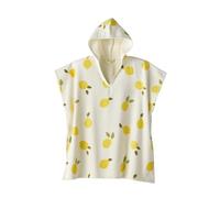 VERTBAUDET Poncho de bain/plage enfant, avec coton recyclé blanc imprimé 2/3A