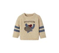 VERTBAUDET Pull bébé en Tricot avec Motif Jacquard Beige chiné 3M(60CM)