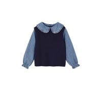 VERTBAUDET Pull Col Claudine Fille Boutonné