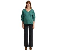 VERTBAUDET Pull Col V Grossesse en Maille Mousseuse Fantaisie Vert Anglais 38/40