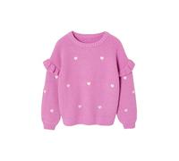 VERTBAUDET Pull Fille brodé Manches volantées Mauve 12A