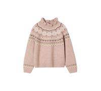 VERTBAUDET Pull Jacquard détails Brillants Fille Rose poudré 4A